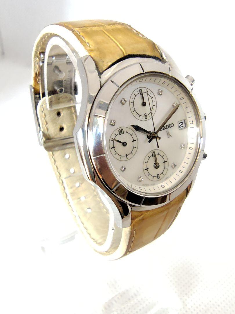 

[Б/У] Seiko Lucia 8P Бриллианты Перламутровый Хронограф SSVL021