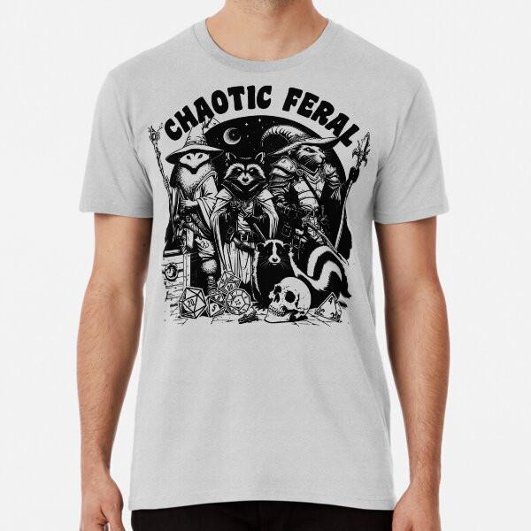 

DND Funny RPG Alignment: Chaotic Feral. TrasT-Shirt S-5XL Best T-Shirt L