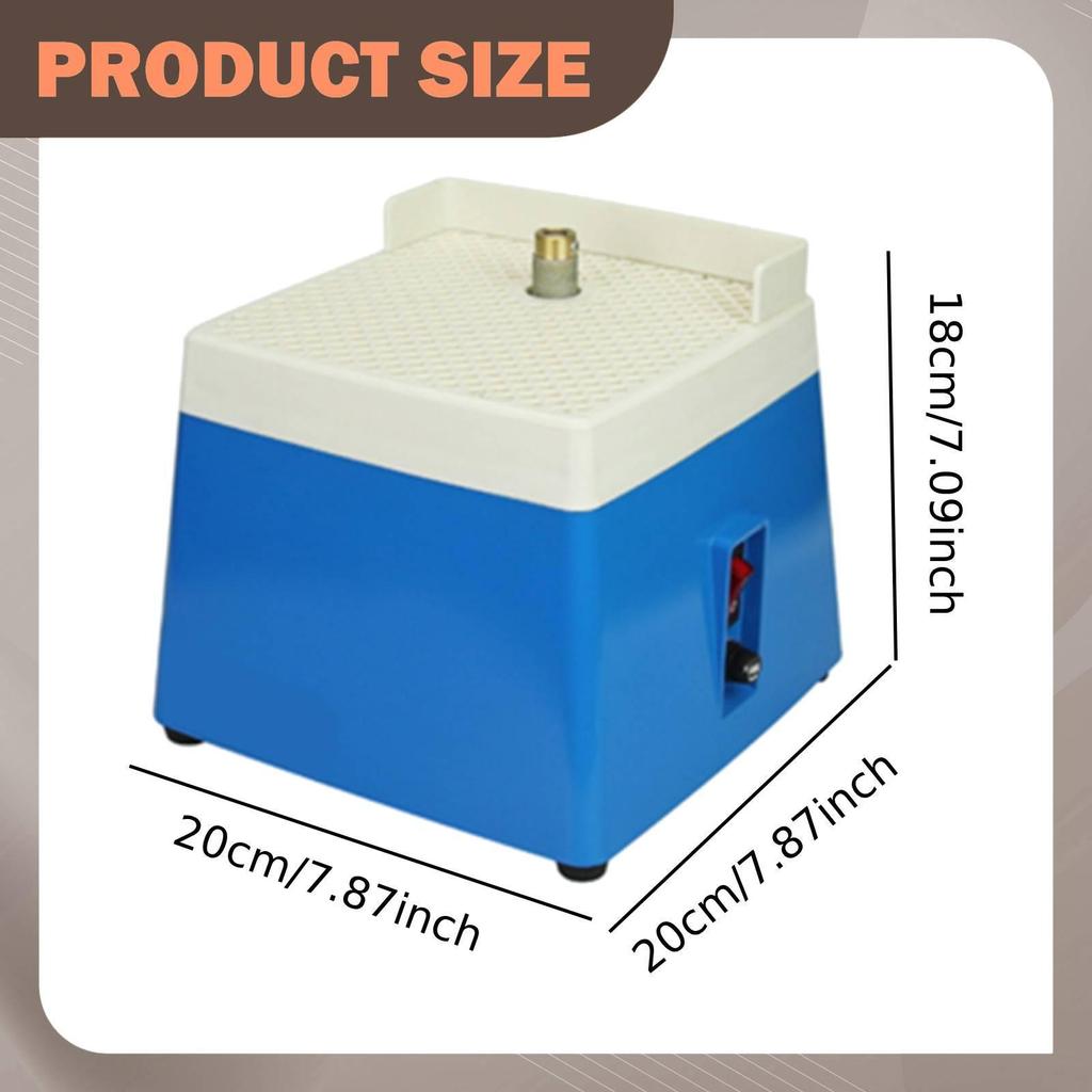 Stained Glass Grinder Portable Mini DIY Grinding Tool for Home Corner Studio Blue