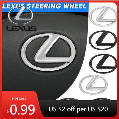 Interior Stickers ABS Car Sticker Steering Wheel Emblem Badge Buckle For RX330 IS250 Ct200h ES300h RX350 IS300h RX450h NX3
