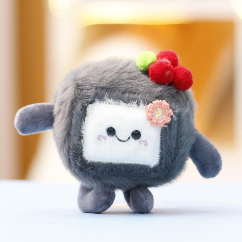 Tofu Stinky Plush Keychain Cartoon Doll Pendant Bag Decoration Toy Gifts Cute