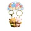 Table Tennis Magnetic Tennis Bear Keychain Animal Couple Pendant  Best Friends