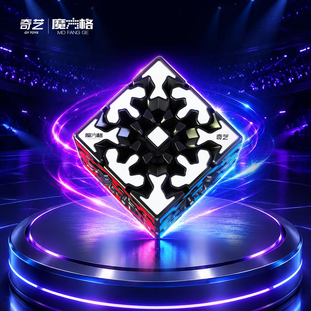 [ECube] QiYi Racing Gear Cube 3x3x3 2026 Newest Magic Cube Magnetic&No Mag MoFangGe Cubes Gear Cubo Magico
