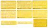 Traceease English & Arabic Alphabet Template Lettering Drafting Tools Stencils, Pack of 9