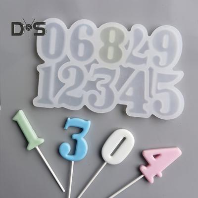 Stampo da forno resistente al calore Numeri decorativi in ​​silicone multiuso Stampo per caramelle al cioccolato Forniture per feste