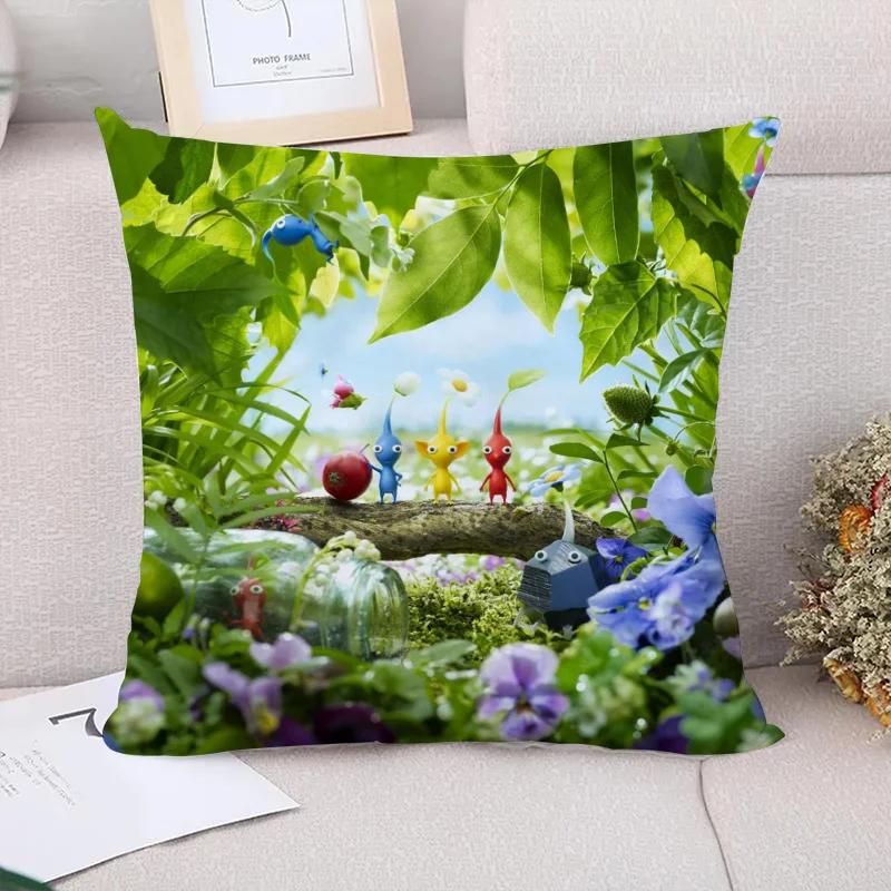 PIKMINS Kuddfodral för Kuddar Dekorativa Soffkuddar Kuddar Heminredning Kort Plysch Örngott 40x40 Soffa 45*45 Säng