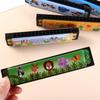 16 Holes Painted Harmonica Educational Mouth Organ Wind Instrument 16 Holes Harmonica  Kids Toy