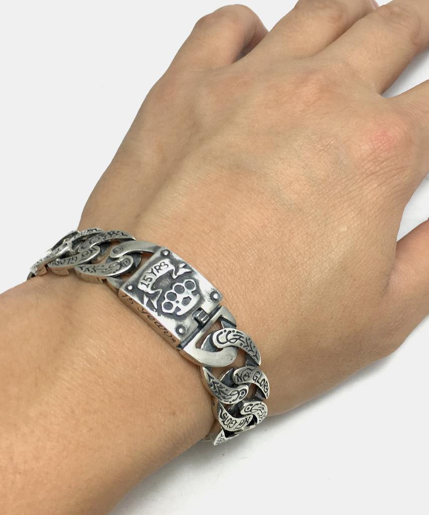 Sheen666 No Guts No Glory 15Yrs Silver Bracelet