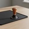 Stainless Steel Flat Base Coffee Tamper Walnut Handle 51/53/58 MM Coffee Powder Pressing Hammer Detachable Manual