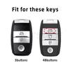 3/4 Buttons Shell For Kia Picanto Sportage RIO 3 Cerato 4 Soul K5 Ceed Optima Seltos Sorento TPU Car Key Case Cover Accessories
