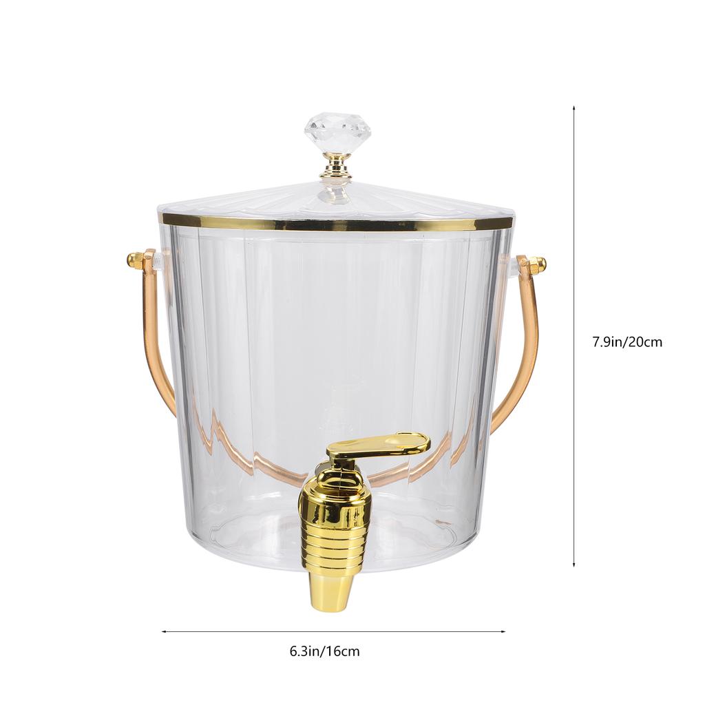 2200ml Barrel Beer Dispenser Jug With Tap Ice Barrel Juice Bucket w/ Faucet Coffee Dispenser Spigot Beverage Dispenser With Tap