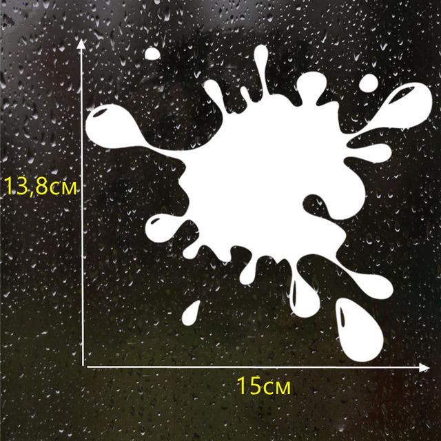 

15*13.8cm Blot 3 смішна автомобільна наклейка, вінілова наклейка, білі/чорні автомобільні автонаклейки для автомобільного бампера, вікна, прикраси автомобіля 1 PC