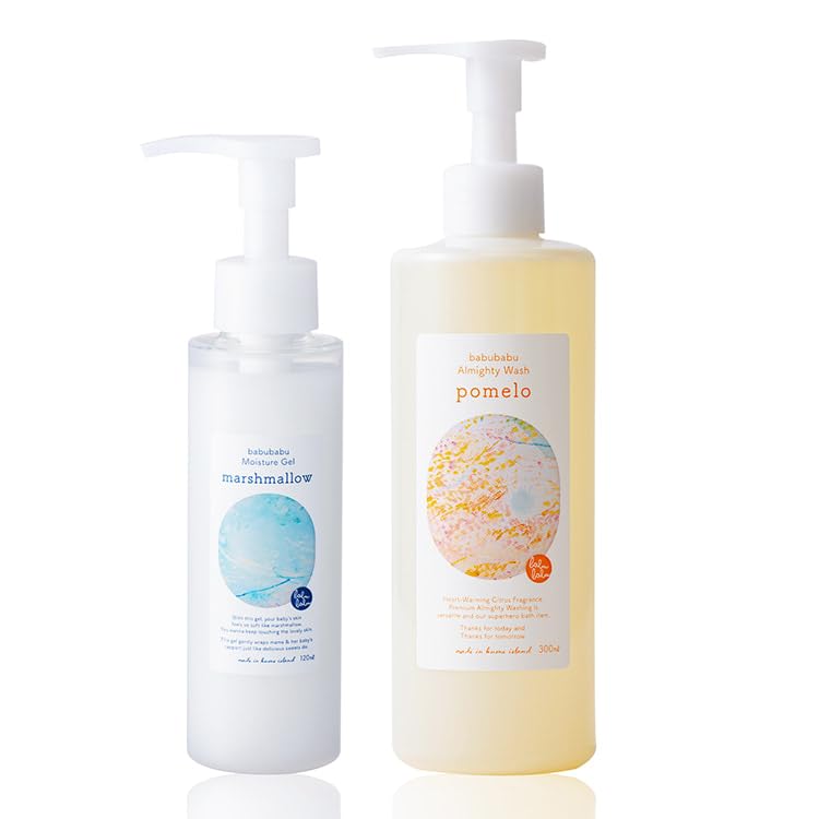 

Babu Moisture Gel Marshmallow Almighty Wash Pomelo 1 шт. в каждом наборе [Babu Store] (120мл) & (300мл)