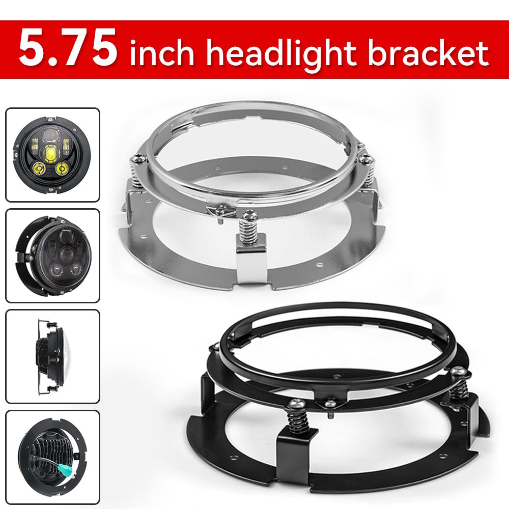 5 3/4" 5.75 inch Headlight Bracket Kit for Motorcycle and cars Ring Mount Brackets for 5.75 Inch LED Headlights