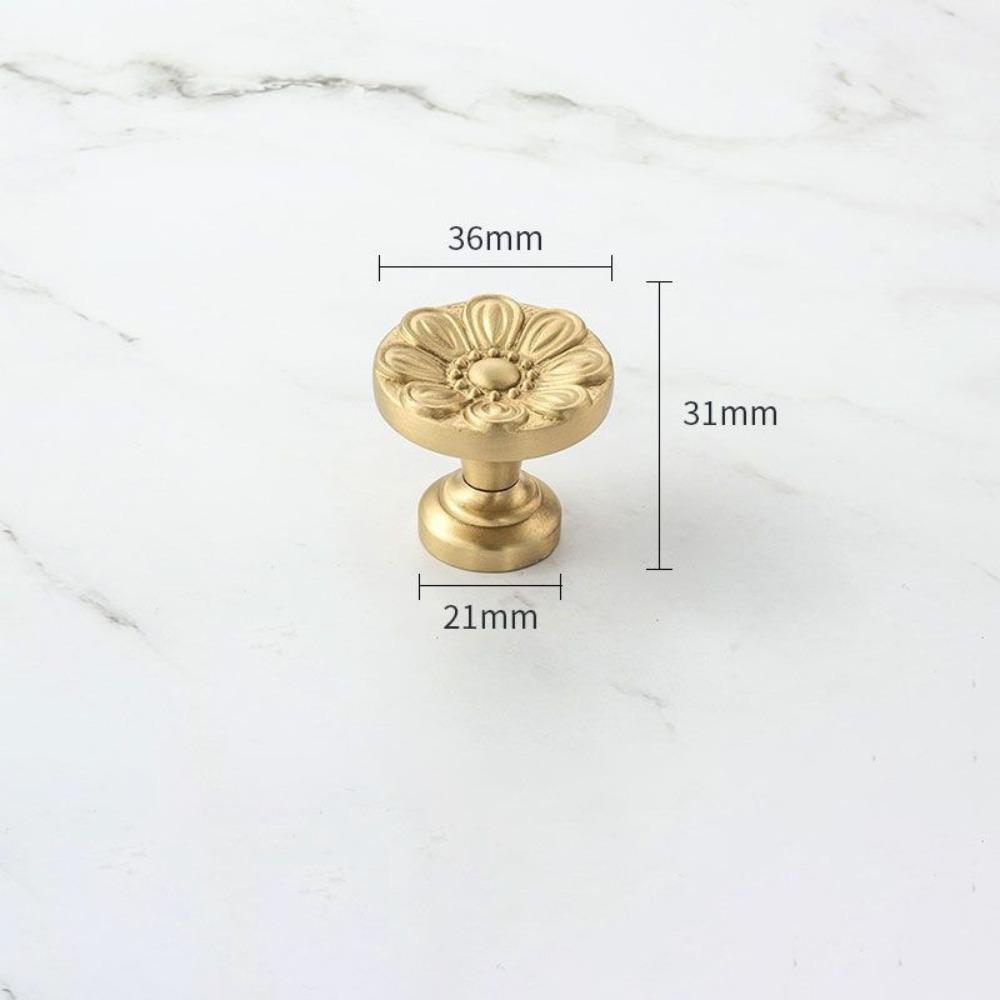 Solid Brass Cabinet Pulls Antique Bronze Finish Drawer Knobs Durable Wardrobe Handles  Bedroom Use