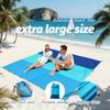 Outdoor Beach Blanket 4-7 Person Extra Large Lightweight Sandproof Beach Mat Large Picnic Mat Suitable for Beach Travel Camping Hiking