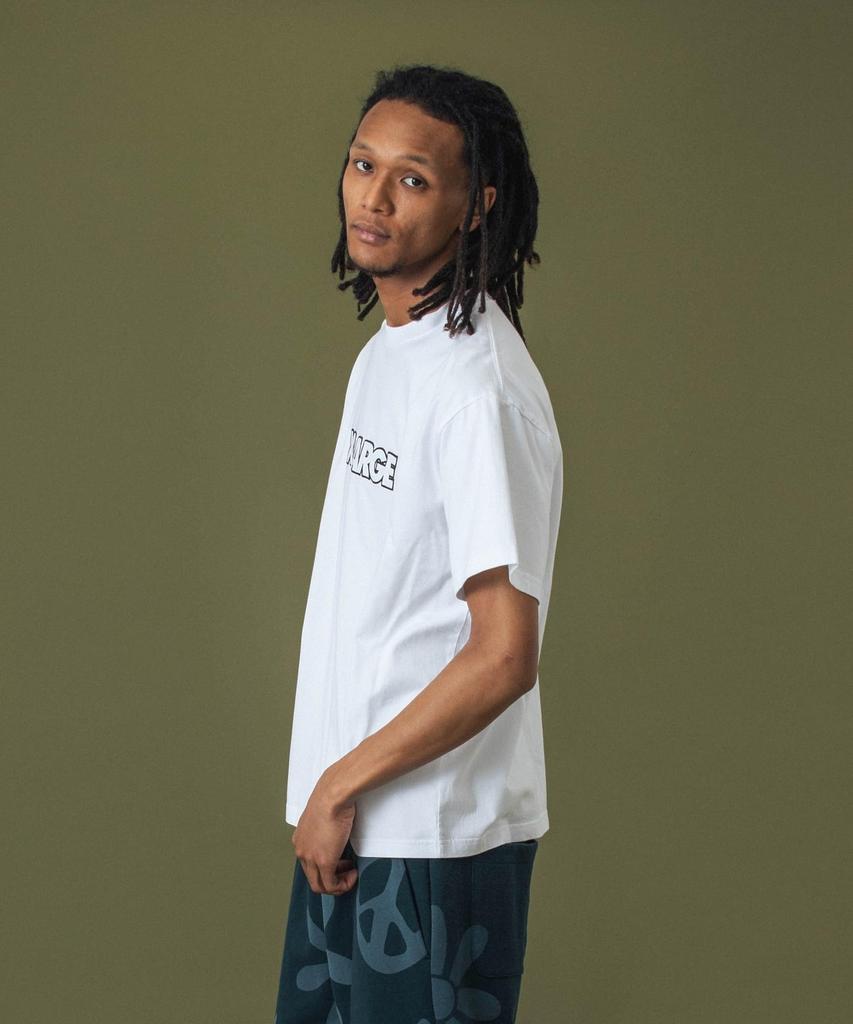 [Extra Large] Casual Standard Logo Short Sleeve Tee, Men's, White