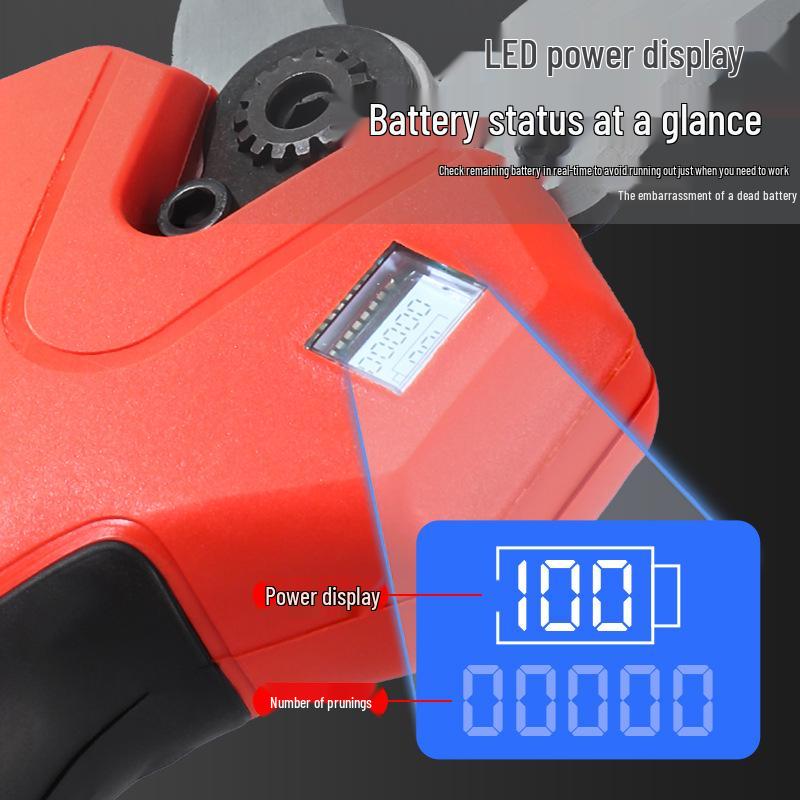 Cordless Electric Pruning Shears with Lithium Battery for Outdoor Garden and Fruit Tree Branches