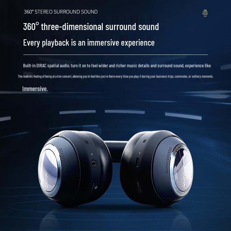 Cleer ALPHA Wireless Noise-Cancelling Over-Ear Headphones