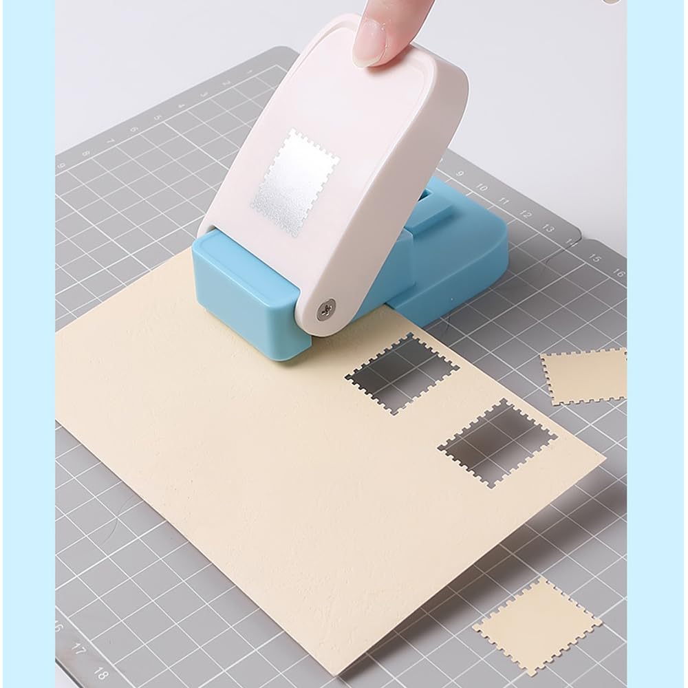 Craft Square Hole Stamp Paper High Manual Embossing School Home Handmade Decorative Supplies Large Stamp Size x Punch, Punch, Punch, DIY, Handicrafts,