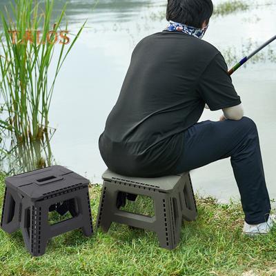 Klappstuhl aus Kunststoff mit tragbarem Griff, hält 180 kg, leicht, strapazierfähig, für Outdoor-Camping, Jagd, Picknick, Angeln, Mini-Klappstuhl