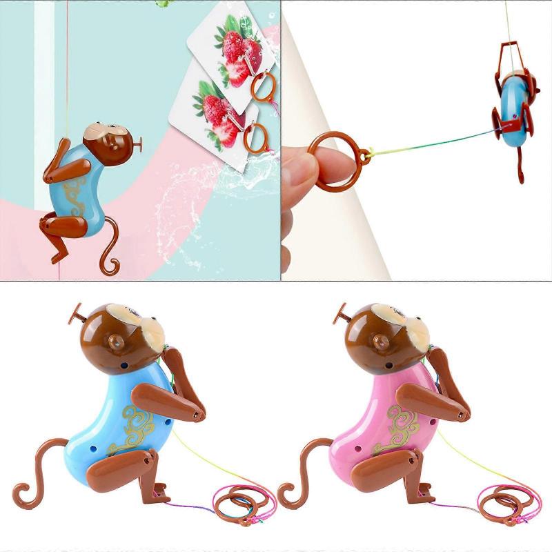 Cute Rope Climbing Monkey Clockwork Toy Collectable Souvenir Desk Toy Wind Up Animal Toy Toddler Favor Interactive Gift