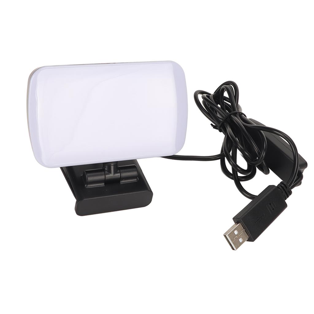 Webcam Light USB 3 Light Colors 10 Dimming Modes Flexible Rotatable Mini Video Light for Laptop Meet