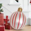 Christmas Inflatable Decora Ball 40cm PVC Giant Big Large Balls Xmas Tree Decorations Toy Ball Without Light Ornament Balls
