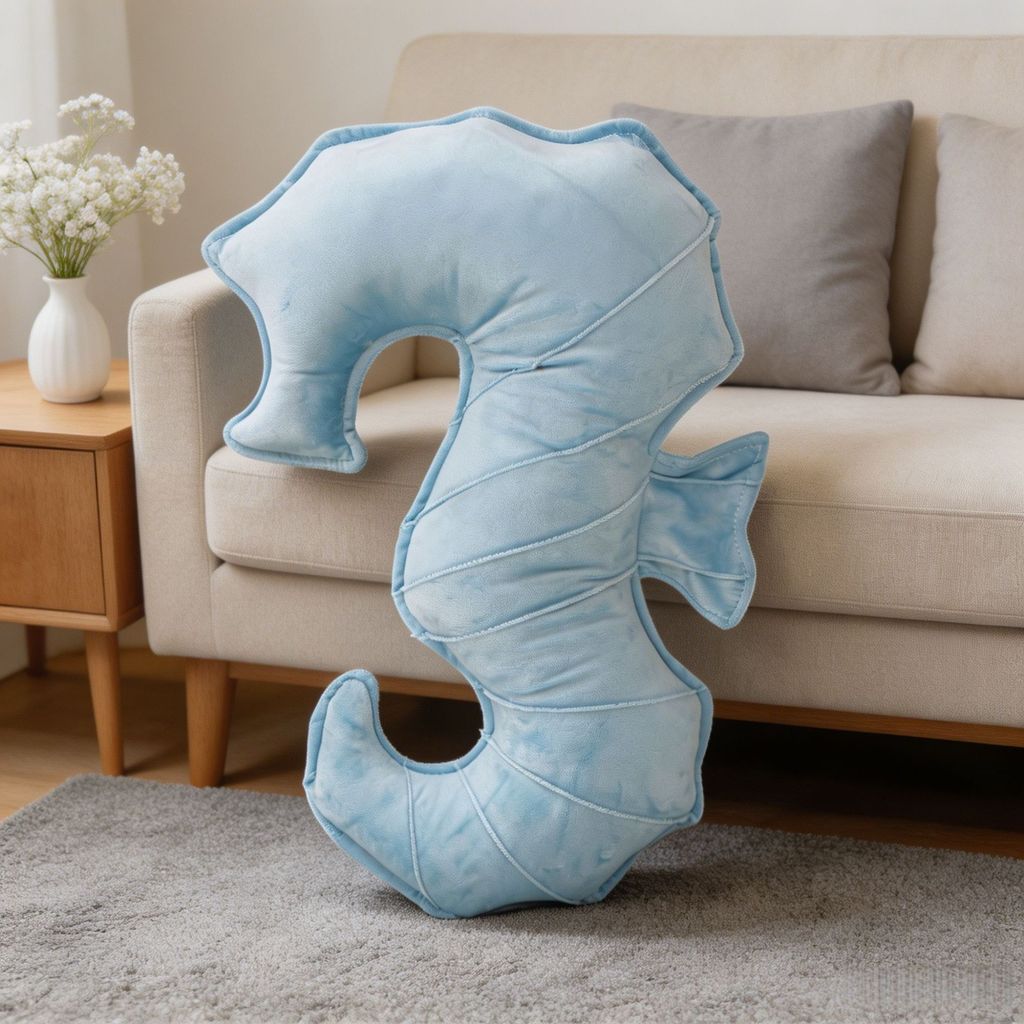 Marine Animal Throw Pillow With Dutch Velvet Cover For Living Room Decor