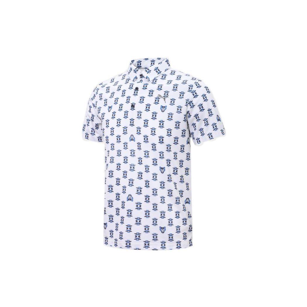 

Puma Polo Shirt With All Over Print And Button Placket Men tops White 930538-03 L