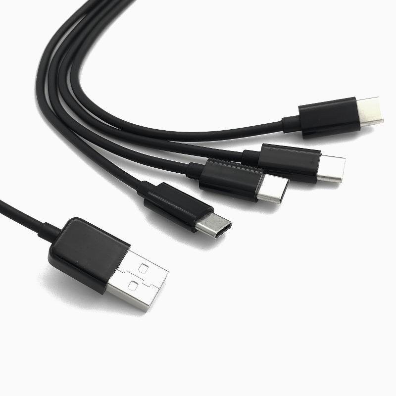

Кабель-разветвитель USB C 1 на 4, USB A/C на Type C, многопортовый зарядный кабель, 4-портовый разветвитель USBC PD для Huawei Xiaomi IPhone16