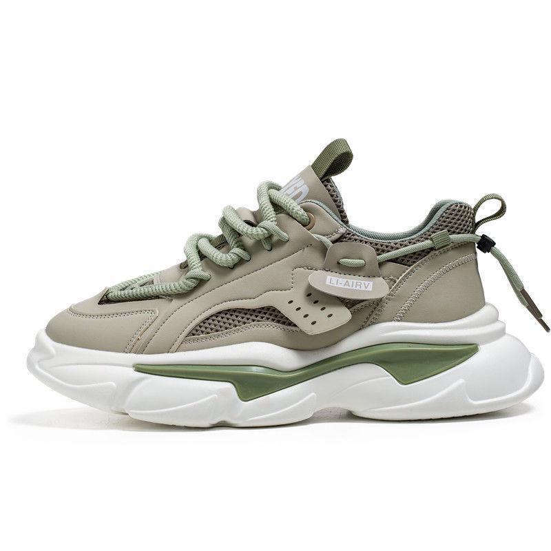 Comfort Trend 2025: Men's Breathable Thick-Soled Running and Casual Shoes for Spring/Summer