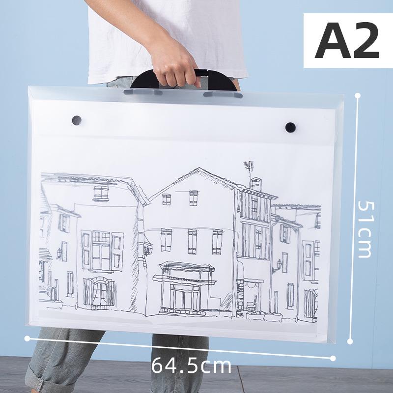 Portable A1-A3 File Organizer: Multi-Size Poster, Album, and Document Storage Bag