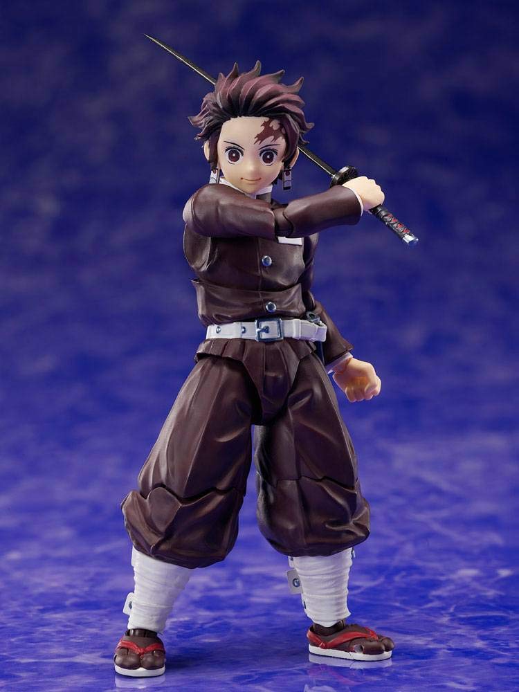 Demon Slayer Demon Kimetsu no Yaiba Tanjiro Kamado Scale Action Figure Slayer - [Buzzmod] 1/12
