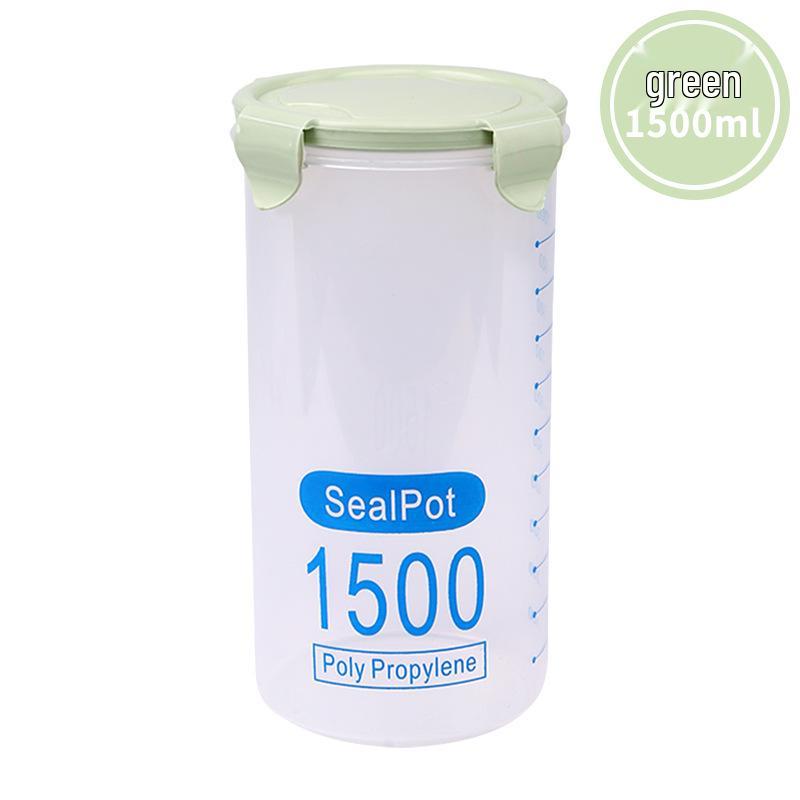 Airtight Food-Grade Plastic Storage Jar for Grains, Snacks, and Milk Powder