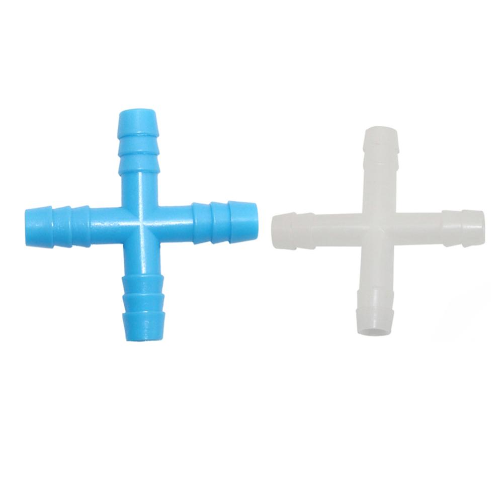 50 Pcs Tee Tube Outside Diameter 8mm Chicken Rabbit Quail Doves Pets Poultry Nipple Drinker Hose Connector