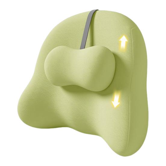 

Подушка-поддержка спины Yousheng с регулируемым ползунком, подушка для поясничной поддержки из пены с памятью, подушка для облегчения боли в спине для автокресла, офисного кресла зелёный