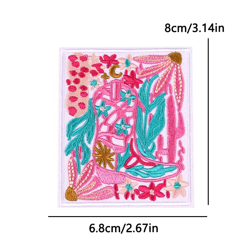 Vintage Cowboy Iron On Embroidery Patch for Leather Jacket Tactical Gear Outdoor Enthusiast Western Theme Patch Ironing Patches