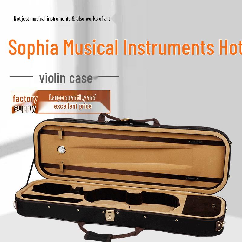 Square Violin Case with Hygrometer