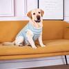 Round Neck Pet Striped T-Shirt Breathable Pet Summer Clothes Dog Sunscreen Vest  Daily Wear