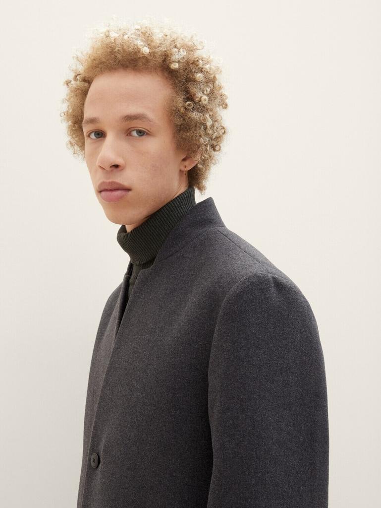 Демисезонная куртка Tom Tailor Denim Mantel Mit Stehkragen (1038861) black grey melange