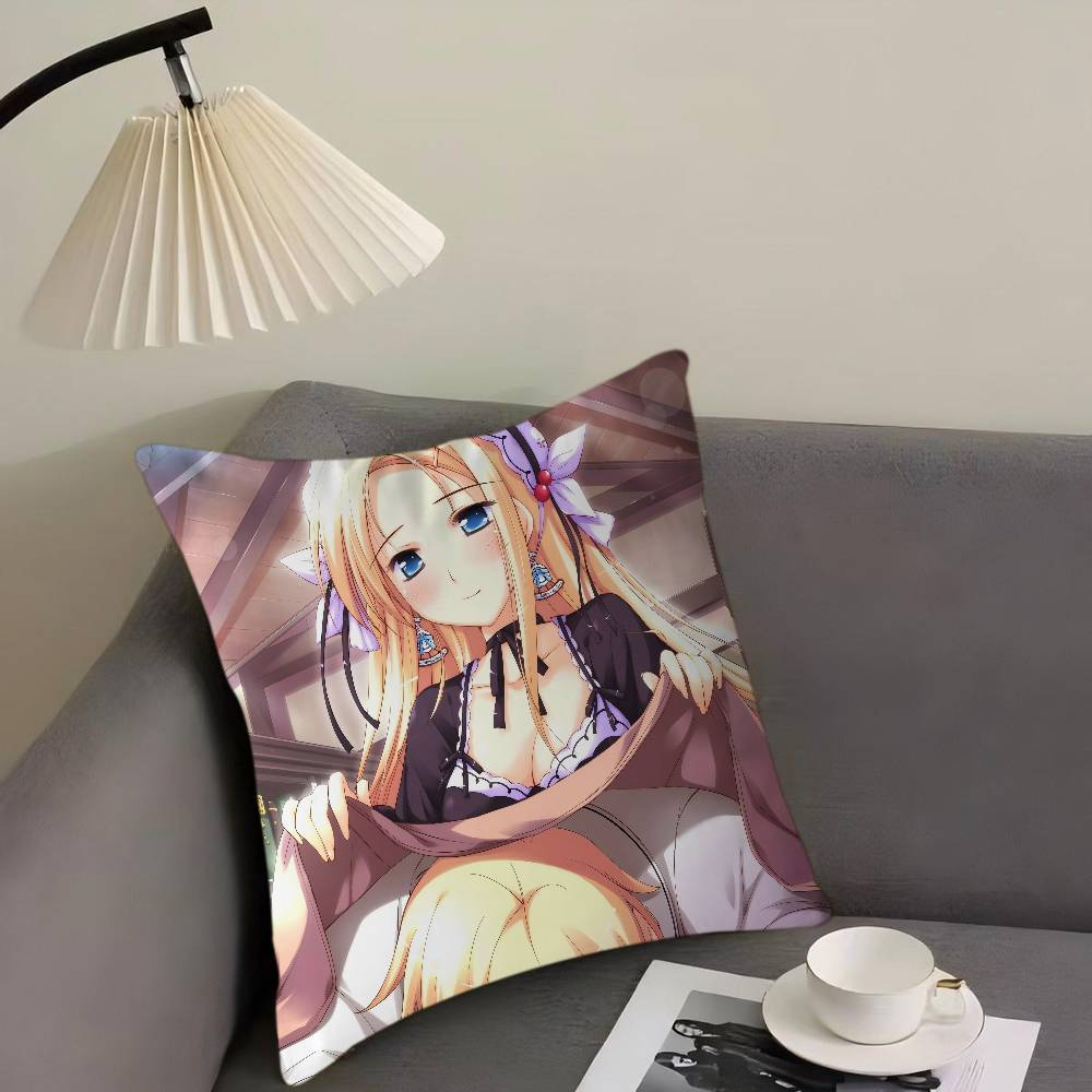 Shukufuku No Campanella Anime Cartoon Kissen Geschenke Heim Büro Einrichtung Schlafzimmer Sofa Auto Kissenbezug Hülle 45x45cm