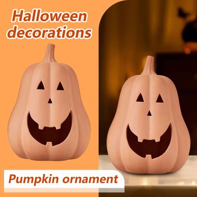 Kürbis Tischdekoration, Halloween Dekoration, Schreibtischornamente, Kann einfach auf der Veranda, dem Tisch oder dem Kaminsims platziert werden, Innen- und Außendekoration