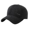 Winter Warm and Cold Ear Protection Cap Men's Outdoor Plush Woolen Baseball Cap Dad Old Man Hat