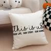 TThis Is Us Cushion Cover Throw Pillow Cover Hidden Button Durable Polyester Chair Cushion