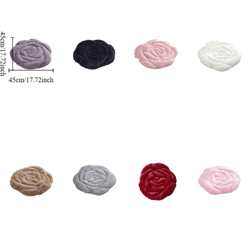 Quilted Seat Cushion Thickened Tatami Sofa Cushion Home Decoration Rose Shaped Chair Cushion  Floor