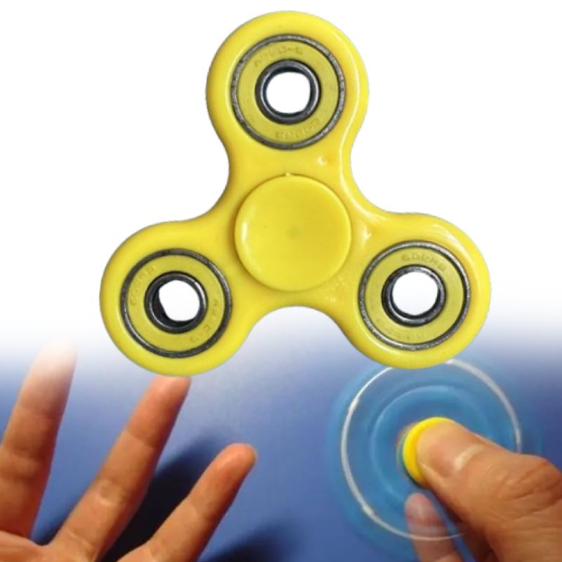 Toys Spinner Fidget Plastic Alloy Material Solid Color Rotate Decompression