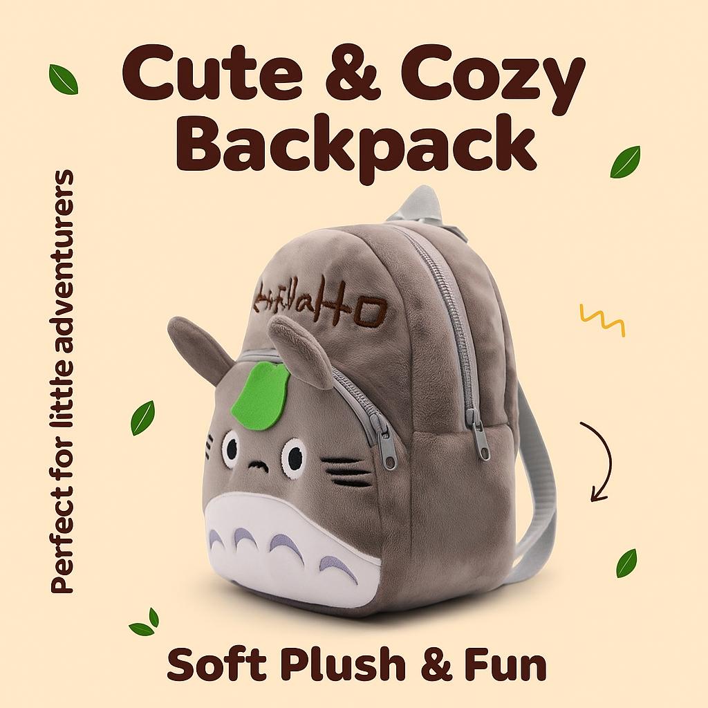 Sacs d'école de dessin animé pour bébé maternelle, sacs à dos en peluche mignons Totoro pour garçons et filles de maternelle, jolis jouets de sac à bonbons