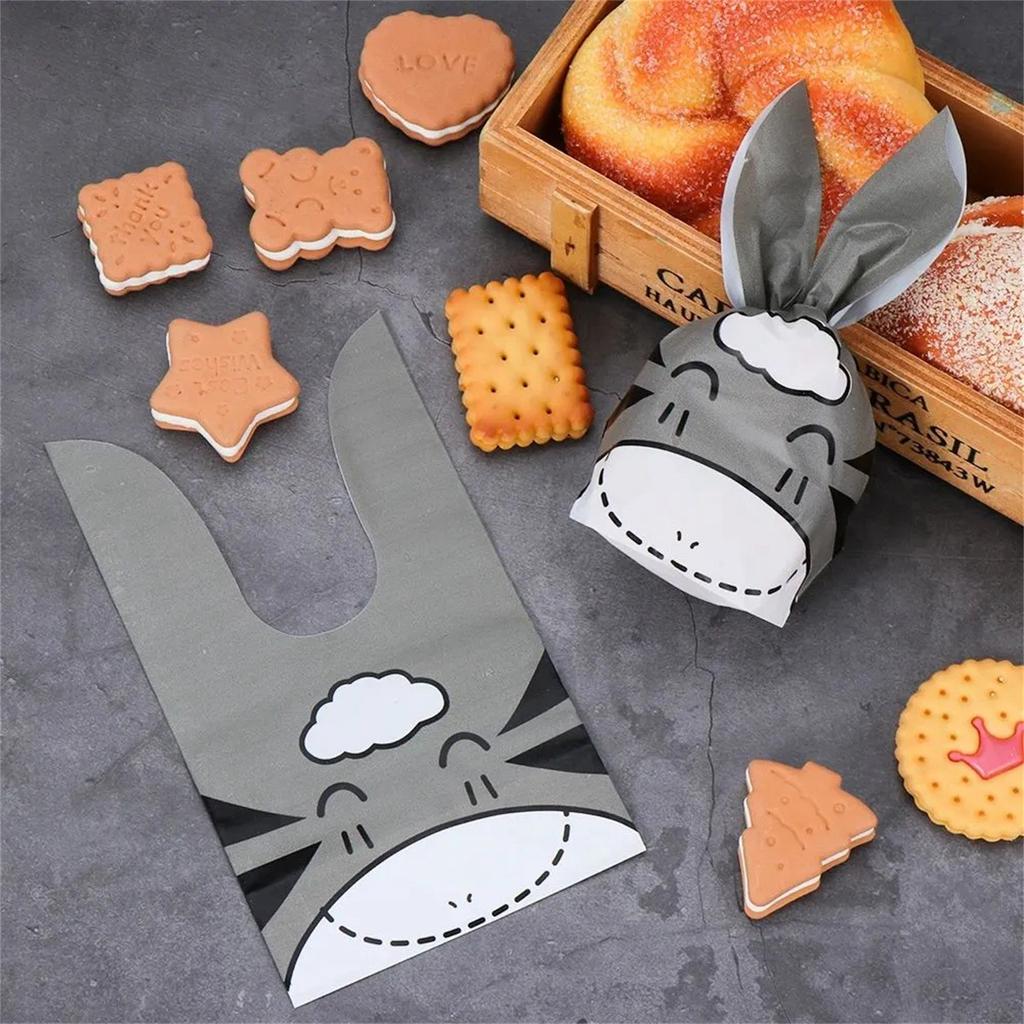Packaging Bag Cartoon Cute Cookie Bag Snack Bag Packaging Bag 50pcs