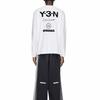 Y-3 X Neighborhood Logo Long-Sleeve Tee White Unisex Tops JX7455
